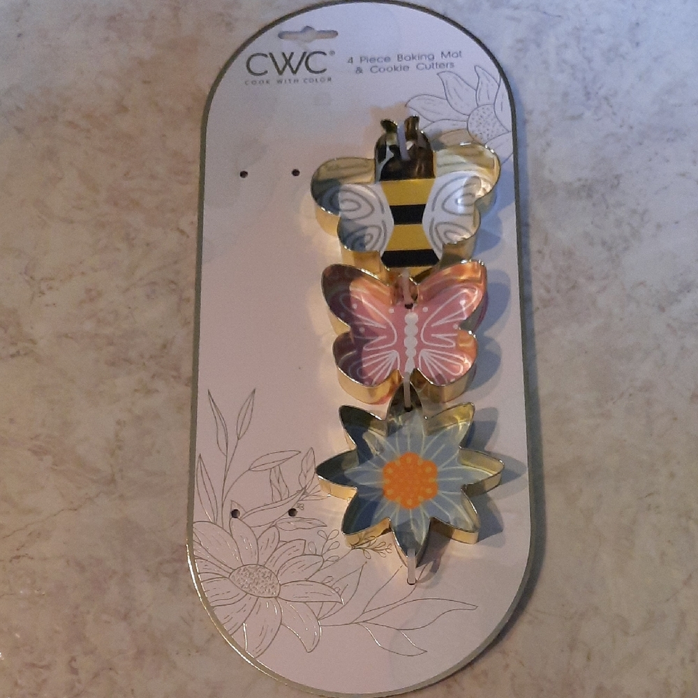 CWC Butterfly, Flower And Bee Cookie Cutter Set